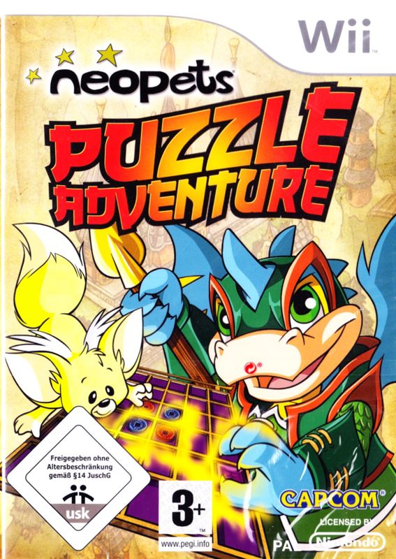 Neopets Puzzle Adventure box art for Wii